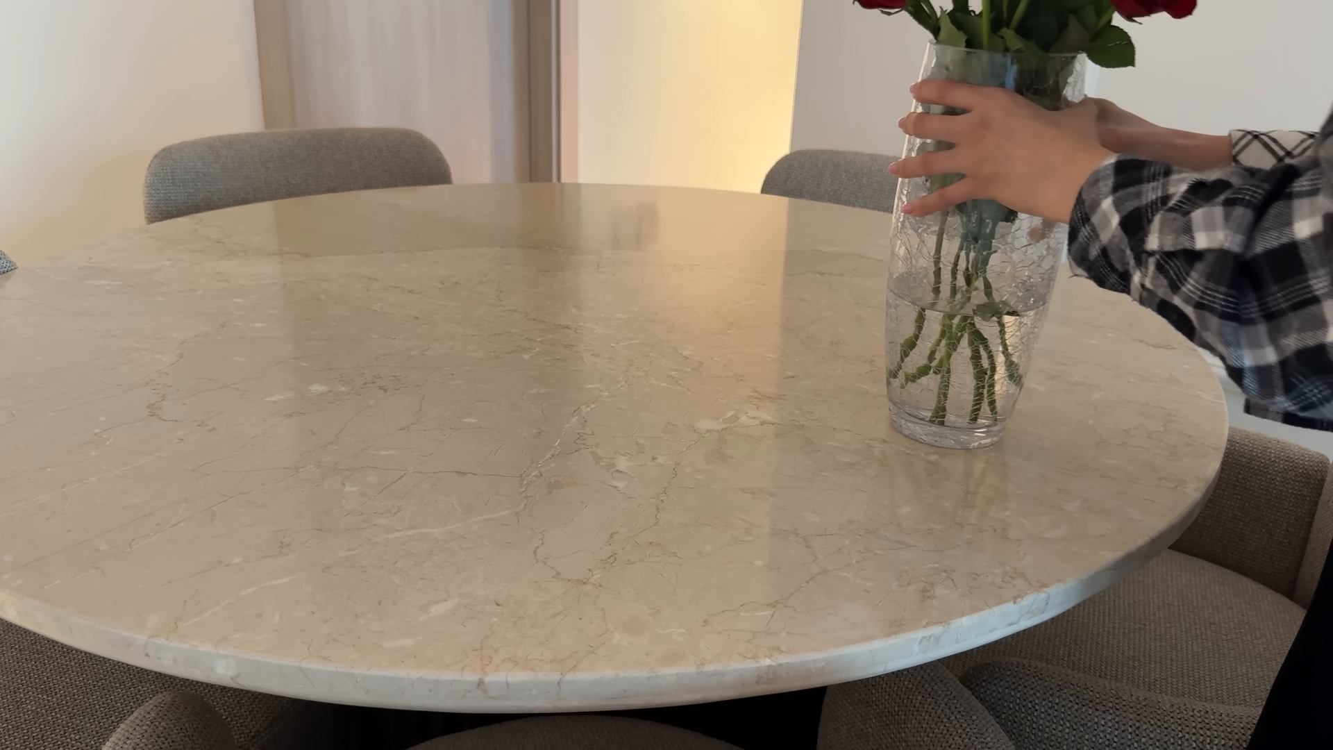 Apartment cleaning service at work in a bright Boerum Hill Brooklyn apartment