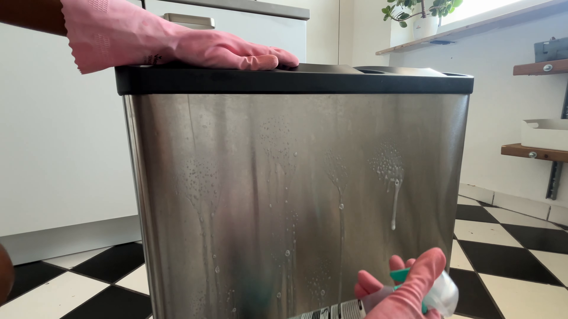 Move-in cleaning detail in a Chinatown Manhattan apartment