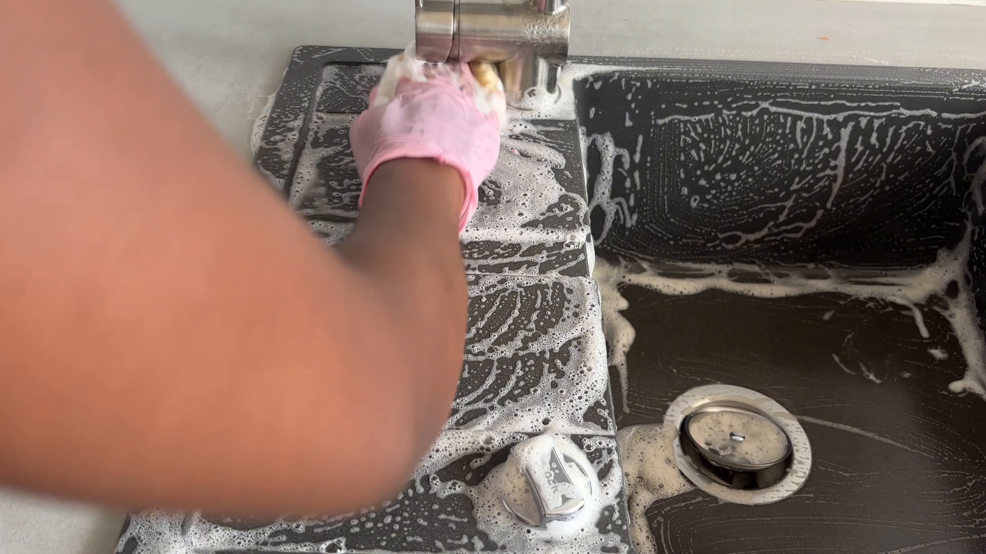 Housekeeper preparing a Cobble Hill Brooklyn short term rental for the next guest