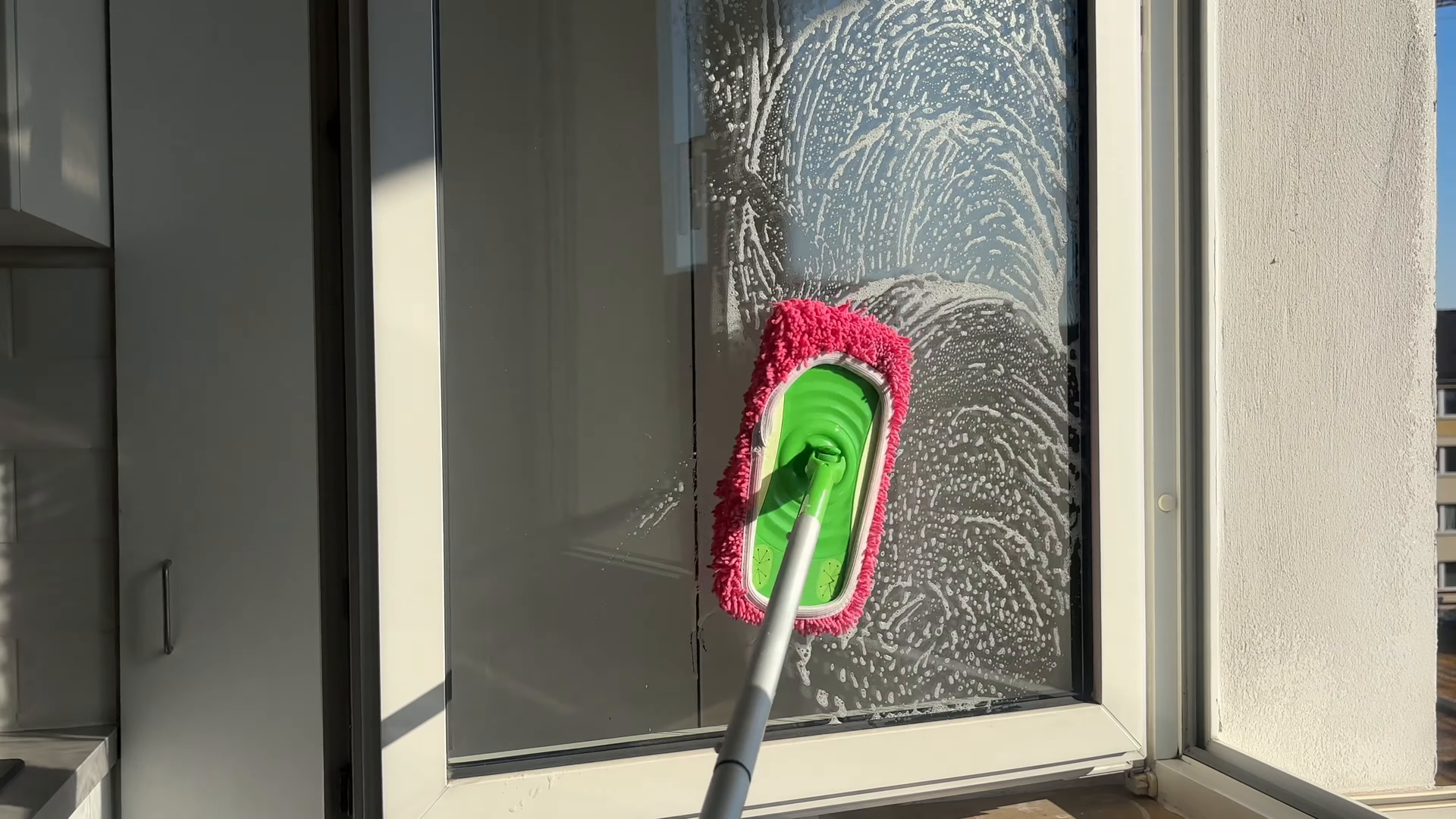 Move-out cleaning preparation in an East Harlem Manhattan apartment