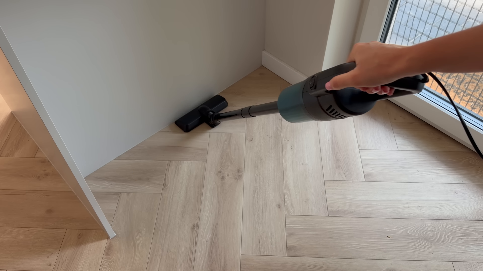 Deep cleaning service scrubbing a Midtown Manhattan bathroom