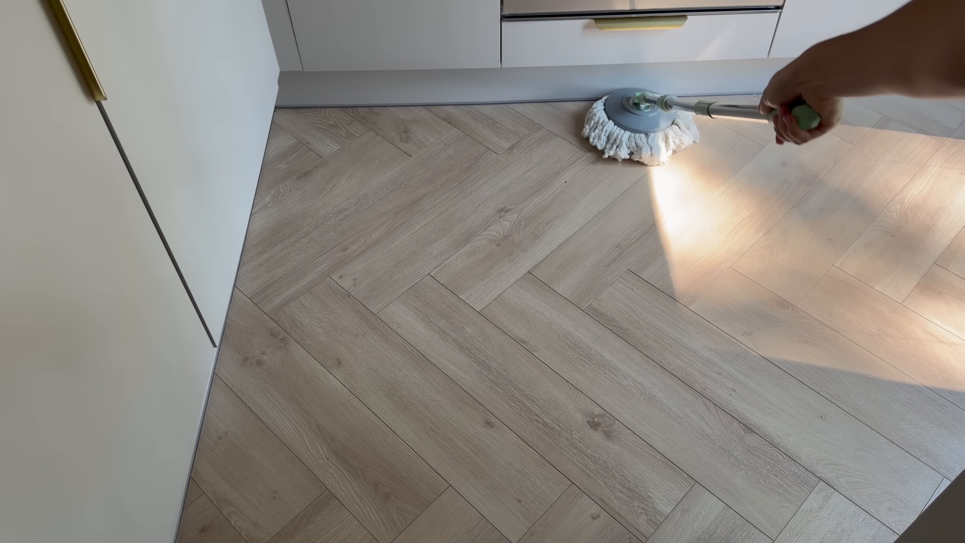 Lily Maids cleaner finishing a bright Prospect Heights Brooklyn apartment