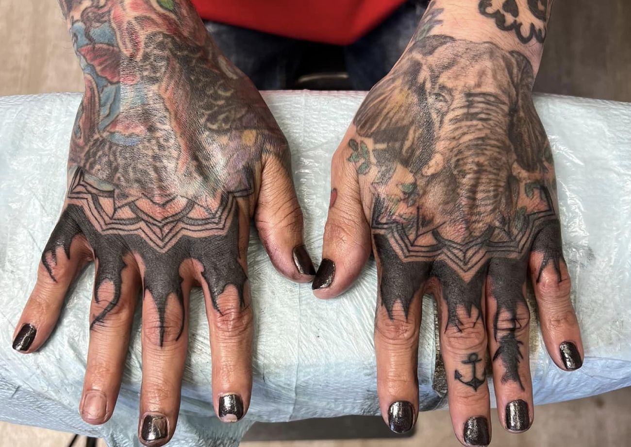 Hand tattoo