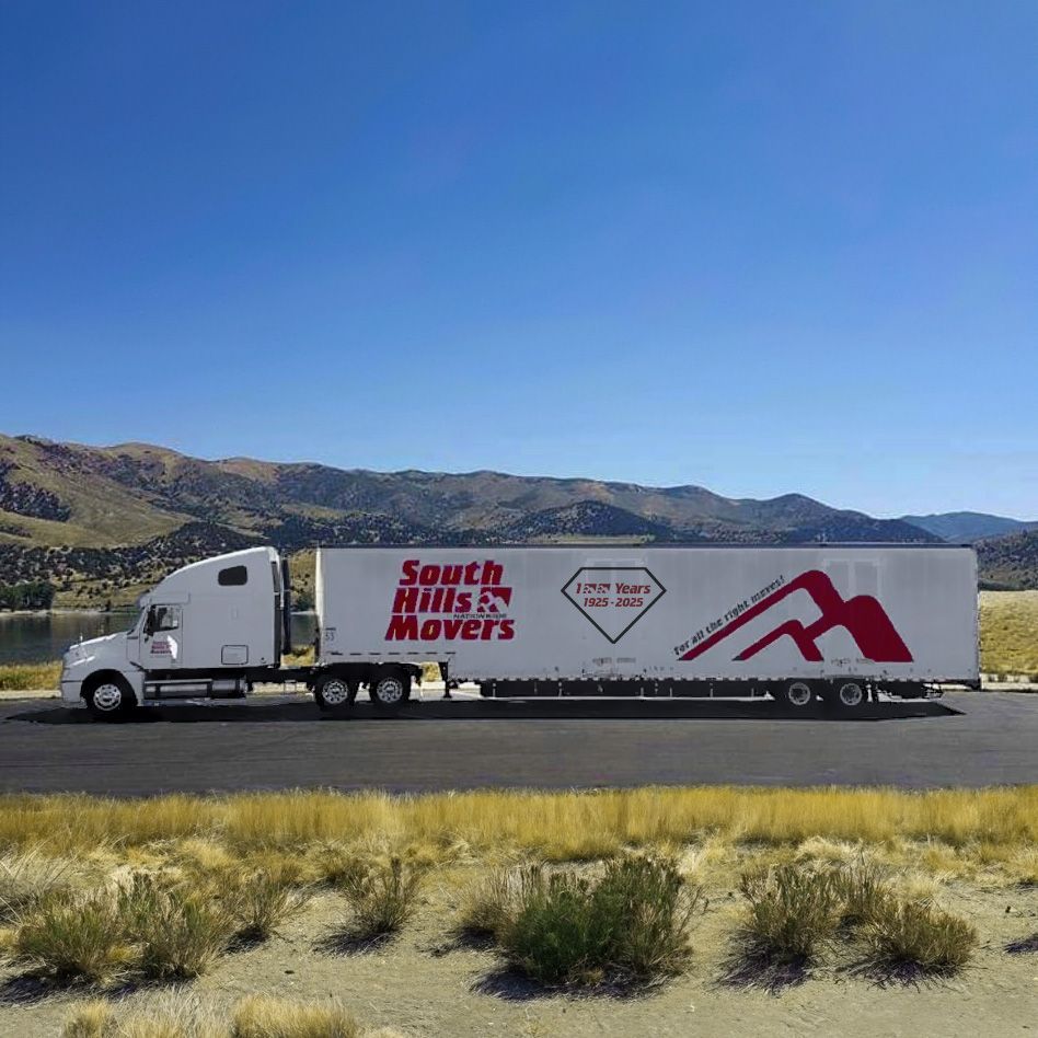 White semi-truck with trailer,