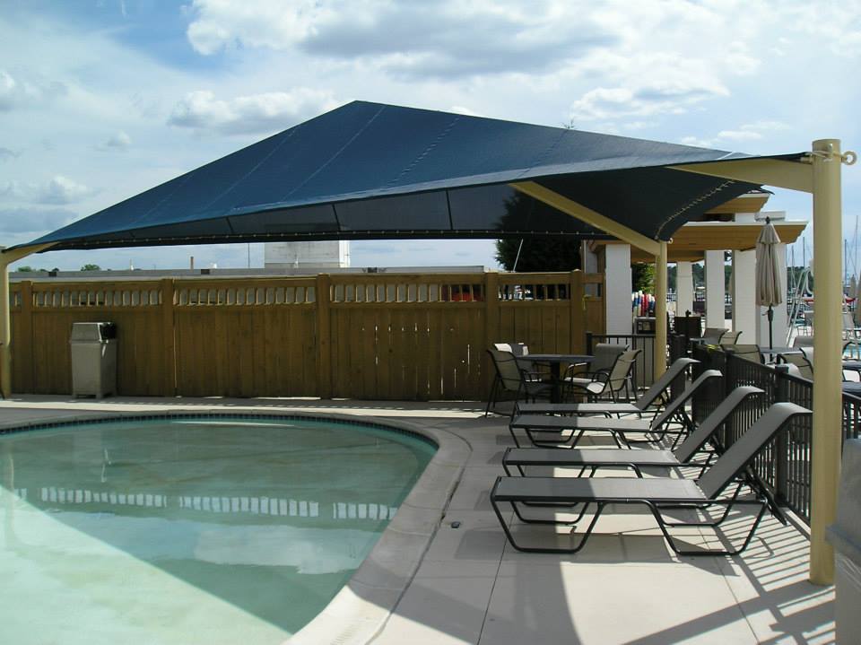 Pool and Shade Sail — Norfolk, VA — Hustead's Canvas Creations