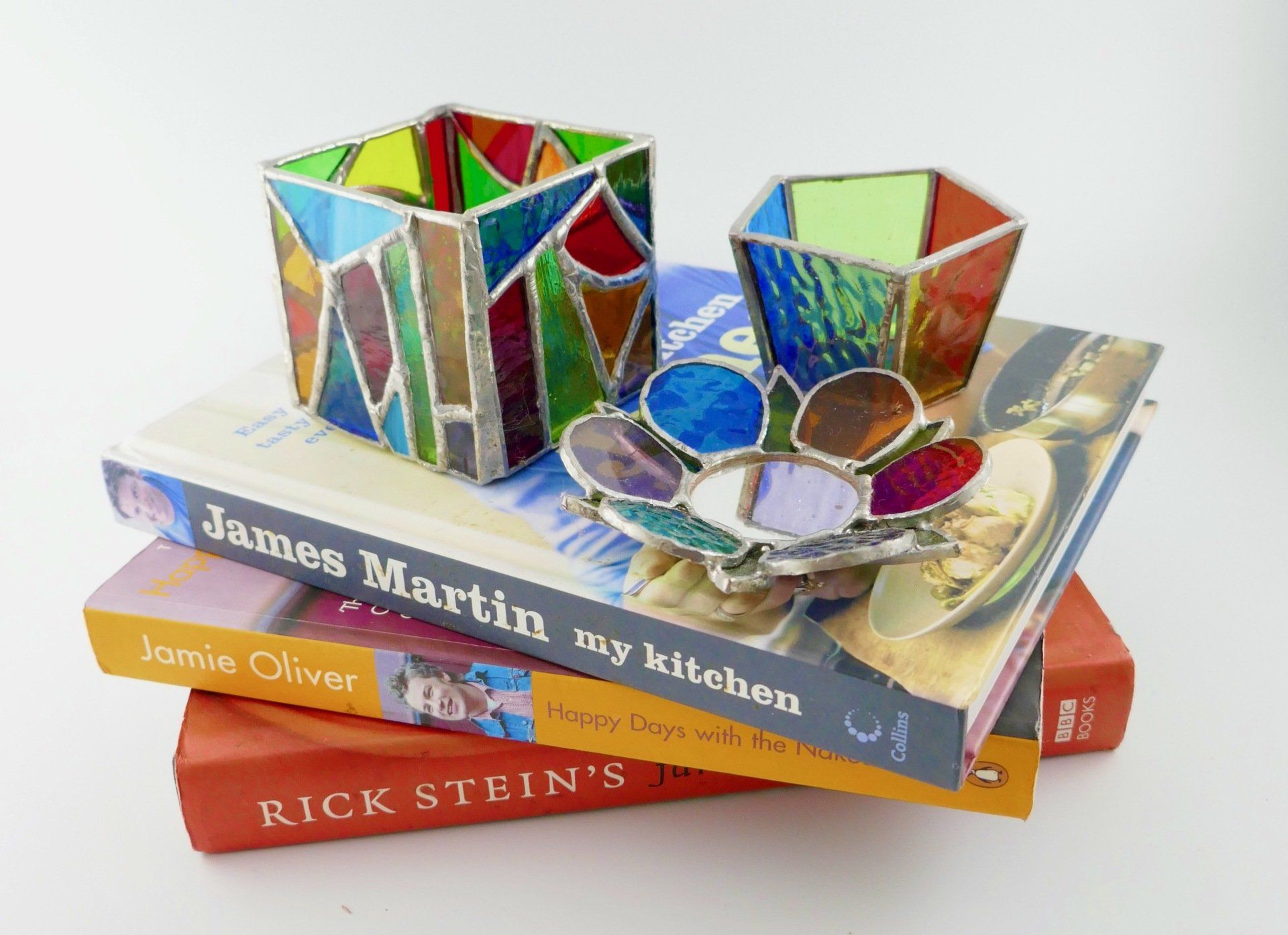 Candle Holders in Stained Glass