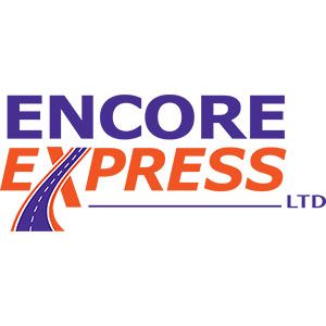 Encore Express Ltd. logo; blue text