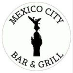Mexico City Bar & Grill logo with a silhouette of Angel of Independence monument.
