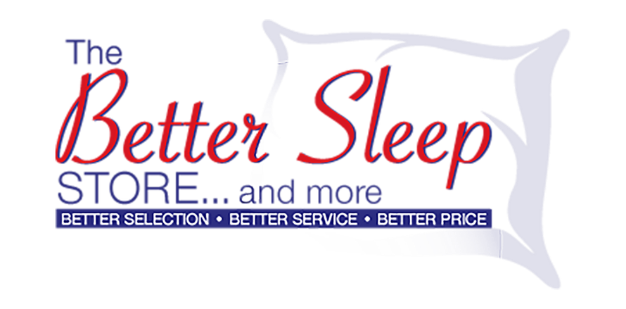 A logo for the better sleep store and more