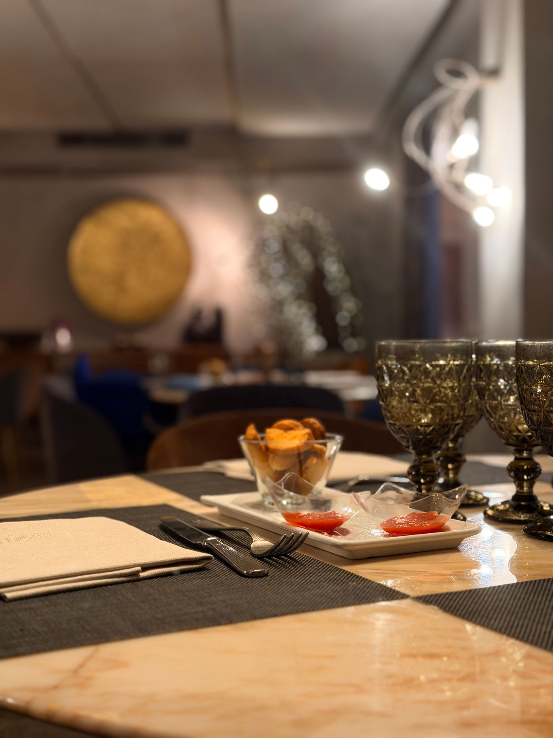 Interno sala del ristorante OrsoBruno a Monza