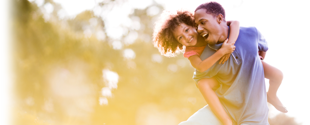 father daughter in park