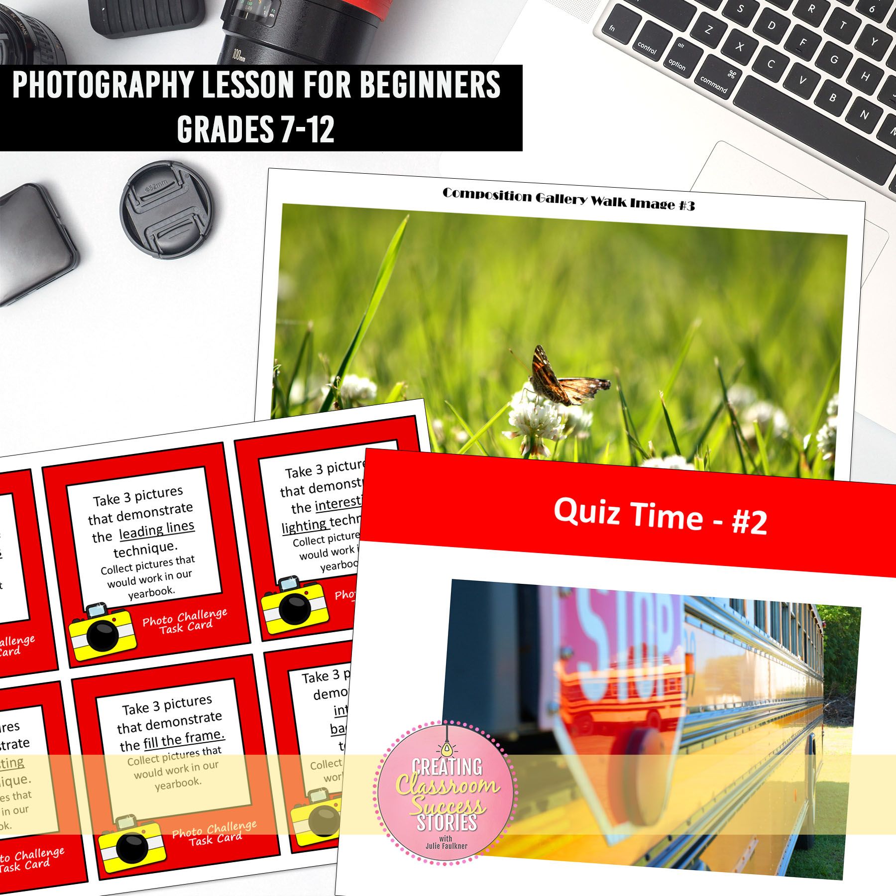 Photography Lessons for Yearbook & Journalism BUNDLE: Beginners & Advanced