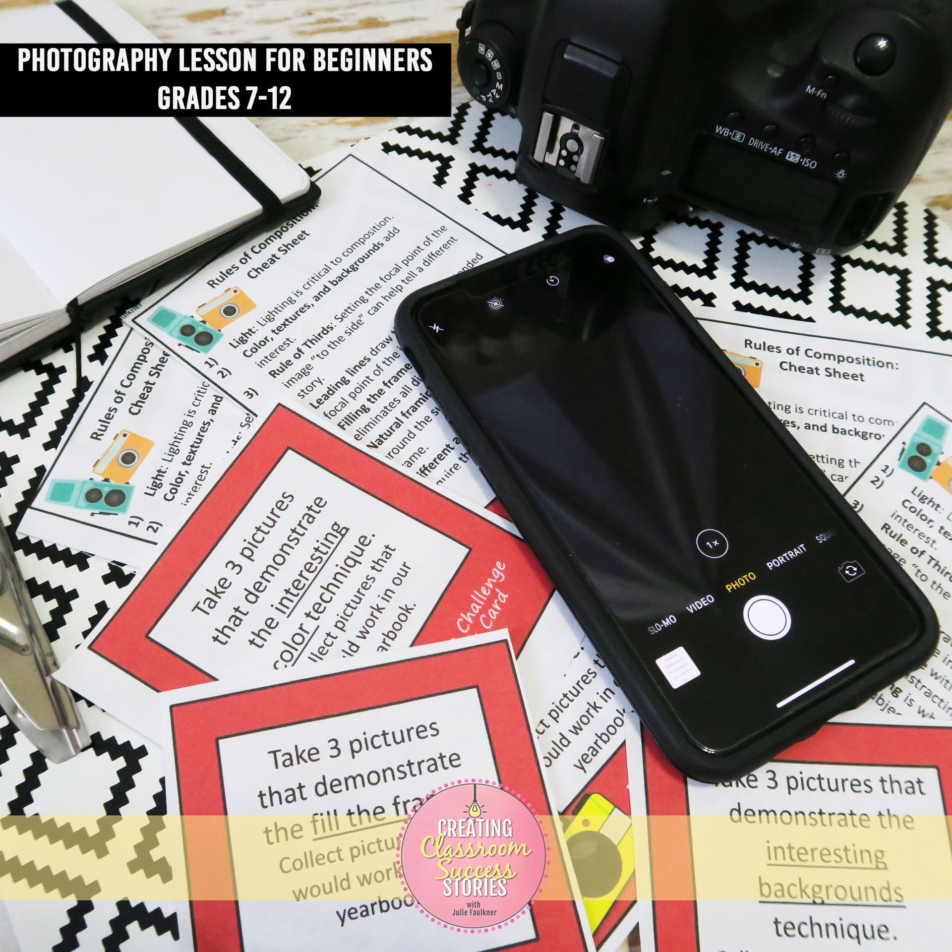 Photography Lessons for Yearbook & Journalism BUNDLE: Beginners & Advanced