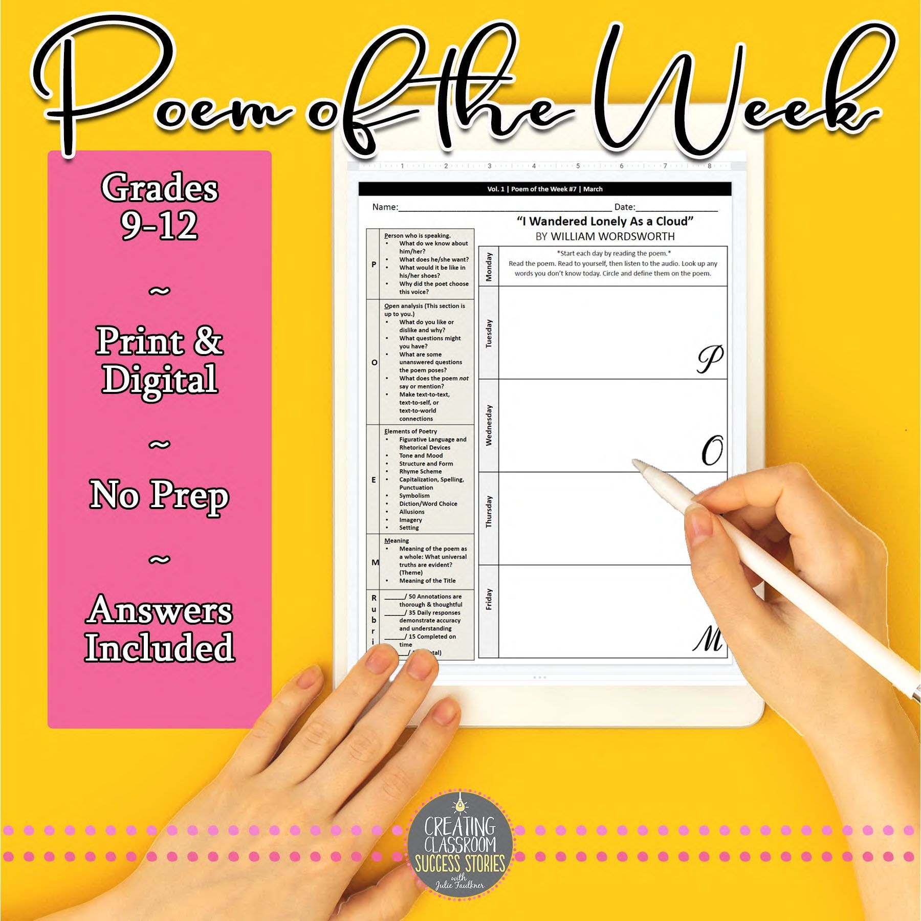 Bell Ringers, High School, Middle School, Poem of the Week