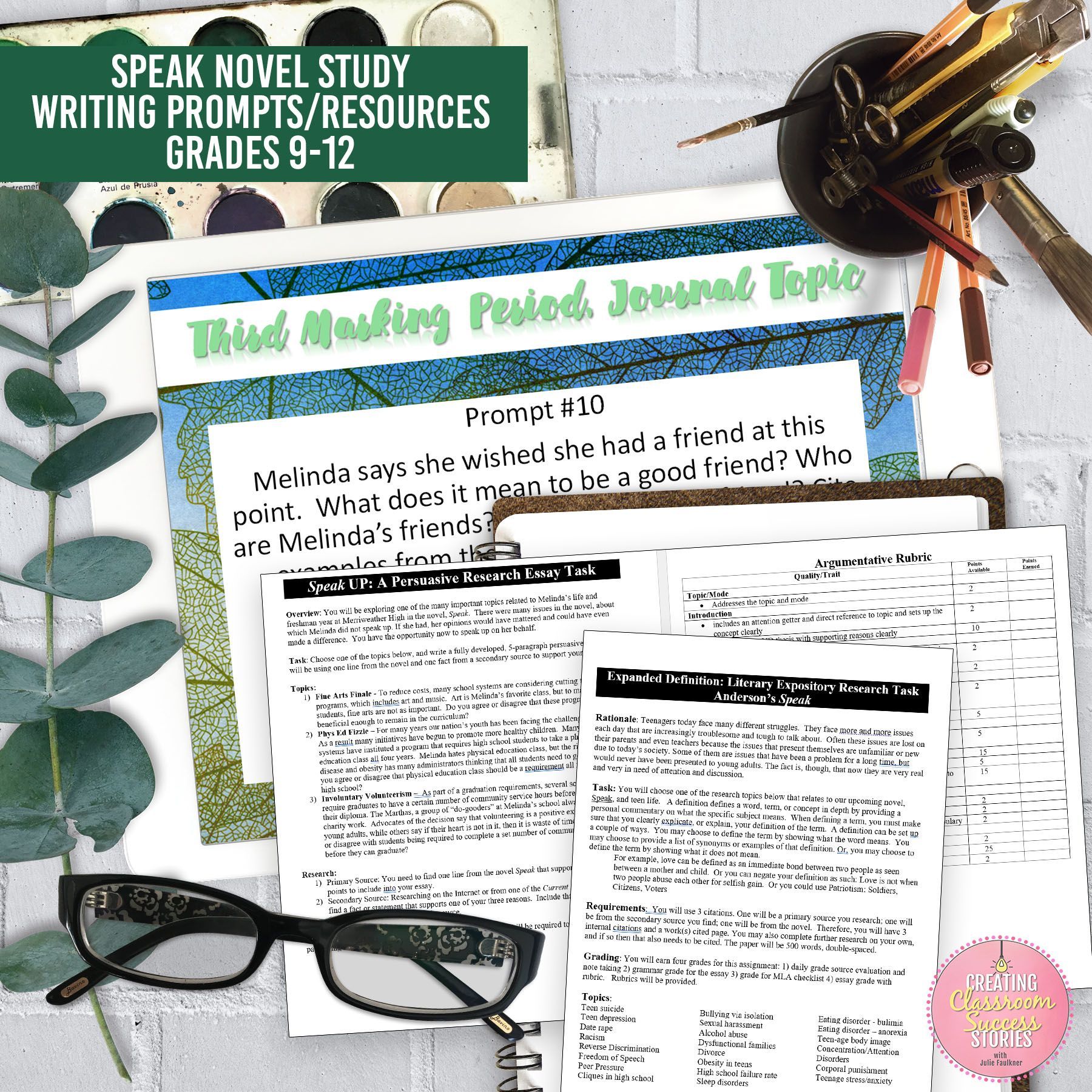 Speak Novel Study