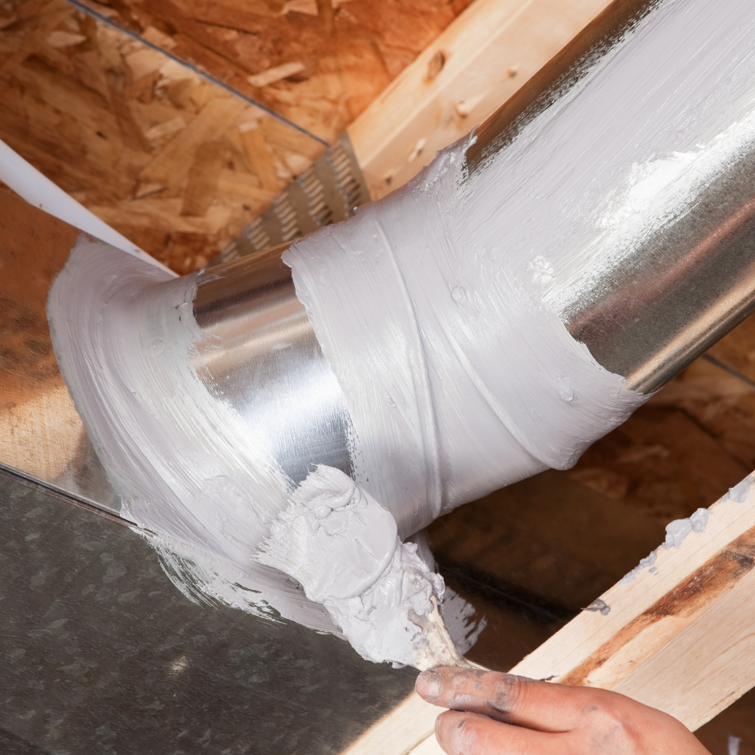 A properly sealed air duct