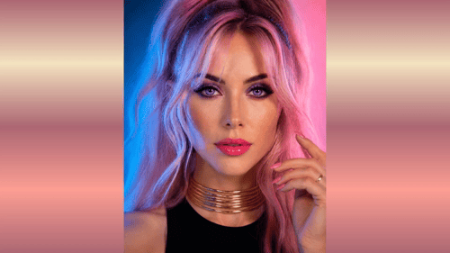 AI Photography: Model portrait composite