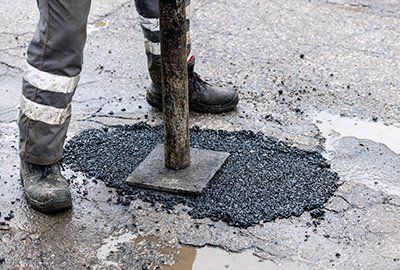 gravel pothole resurfacing
