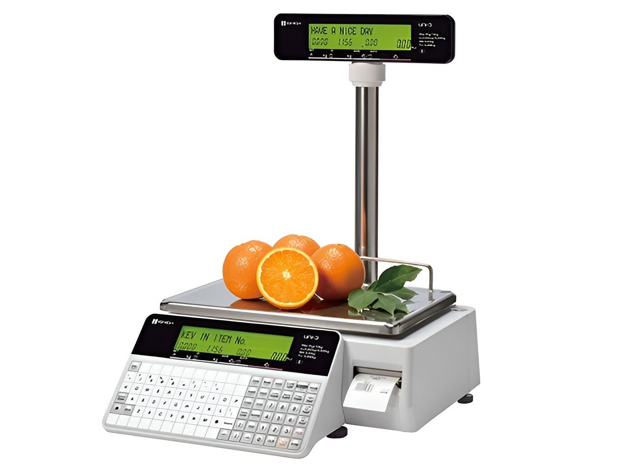 Weigh machine with printed labels — Coastal Registers & POS In Murwillumbah, NSW