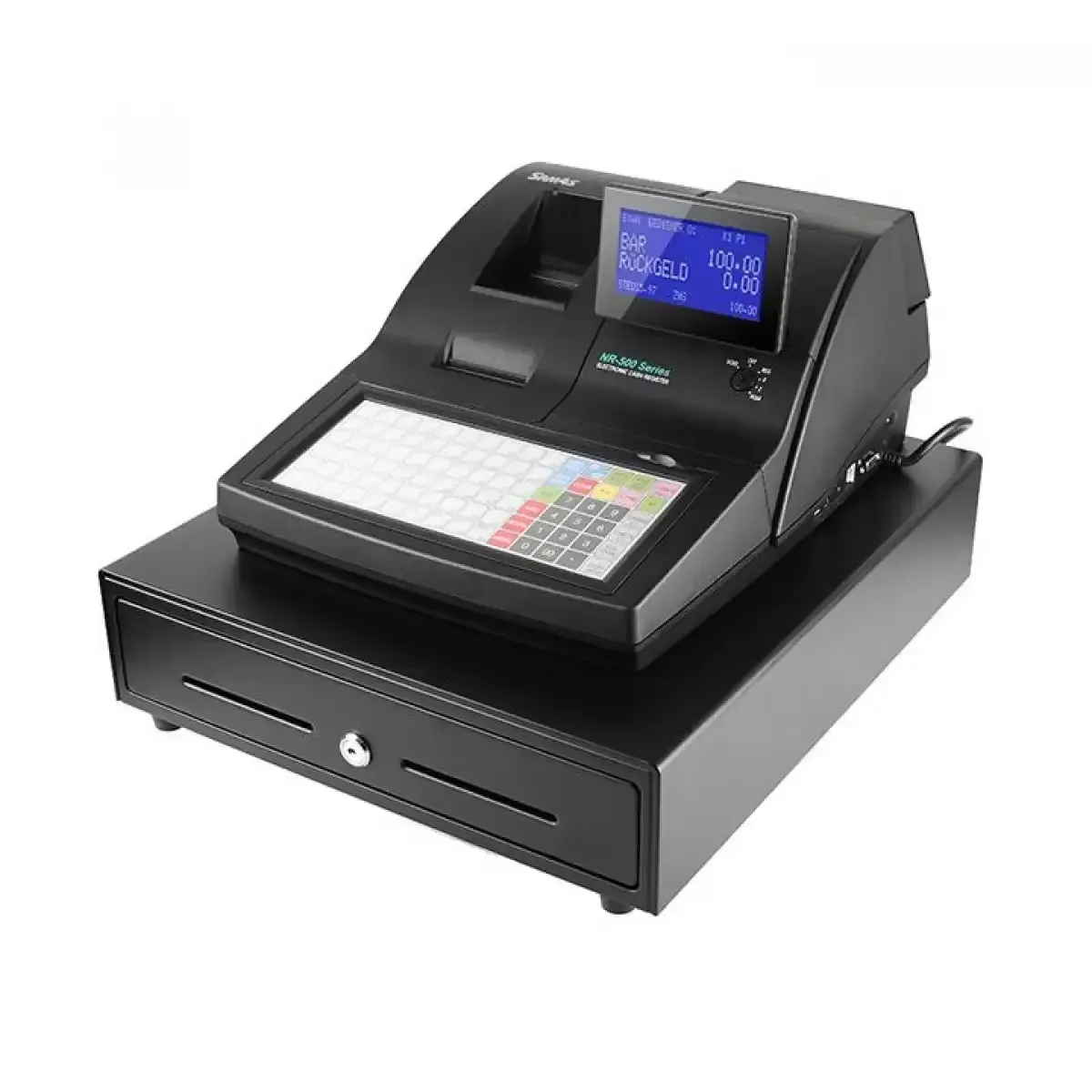 A Man Is Using A Credit Card At A Cash Register In A Store — Coastal Registers & POS In Tweed Heads, NSW