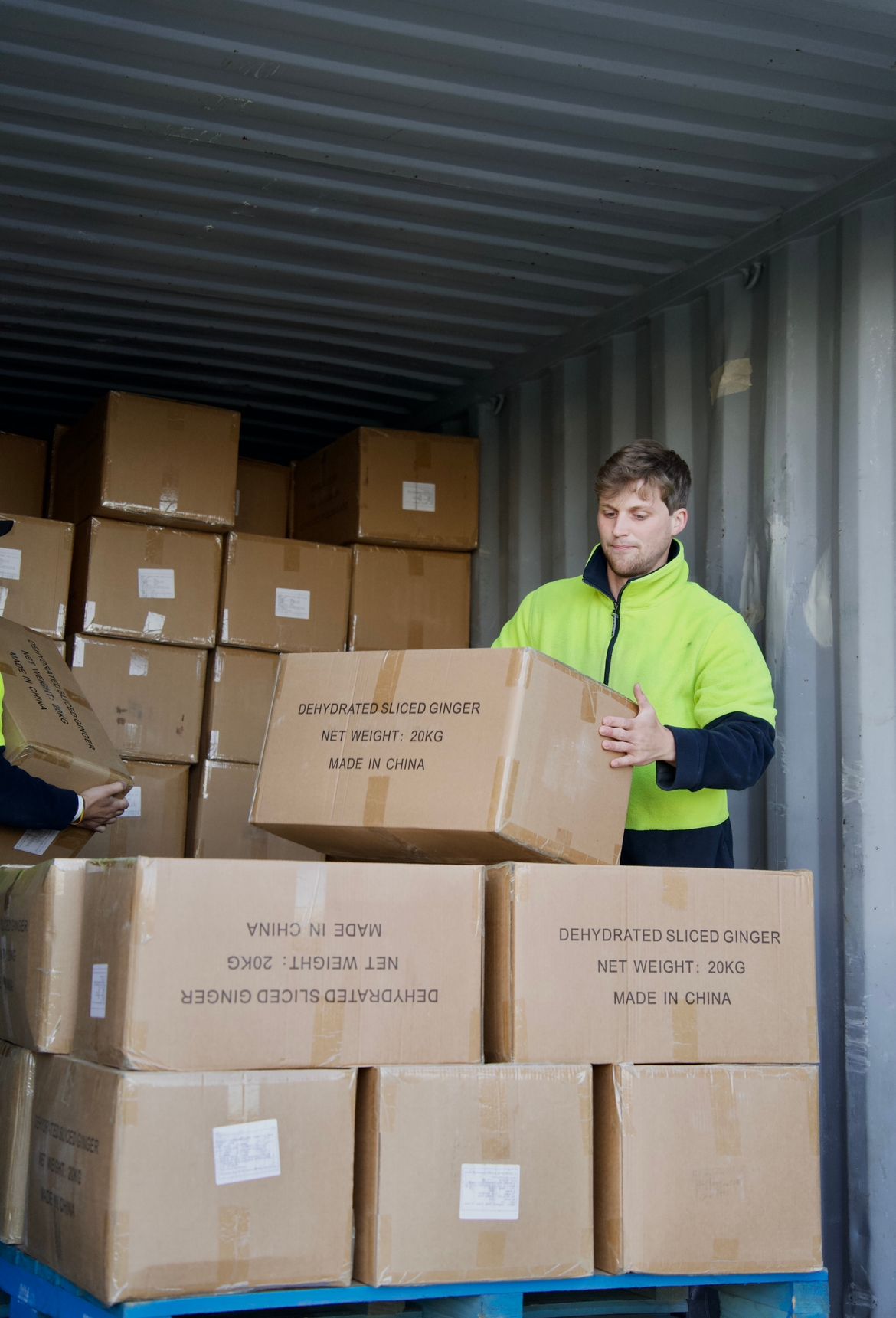 Homepage container unloading