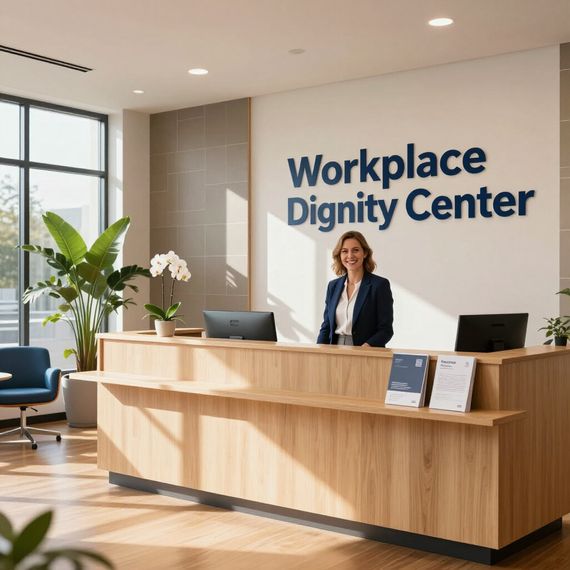 Reception area for 