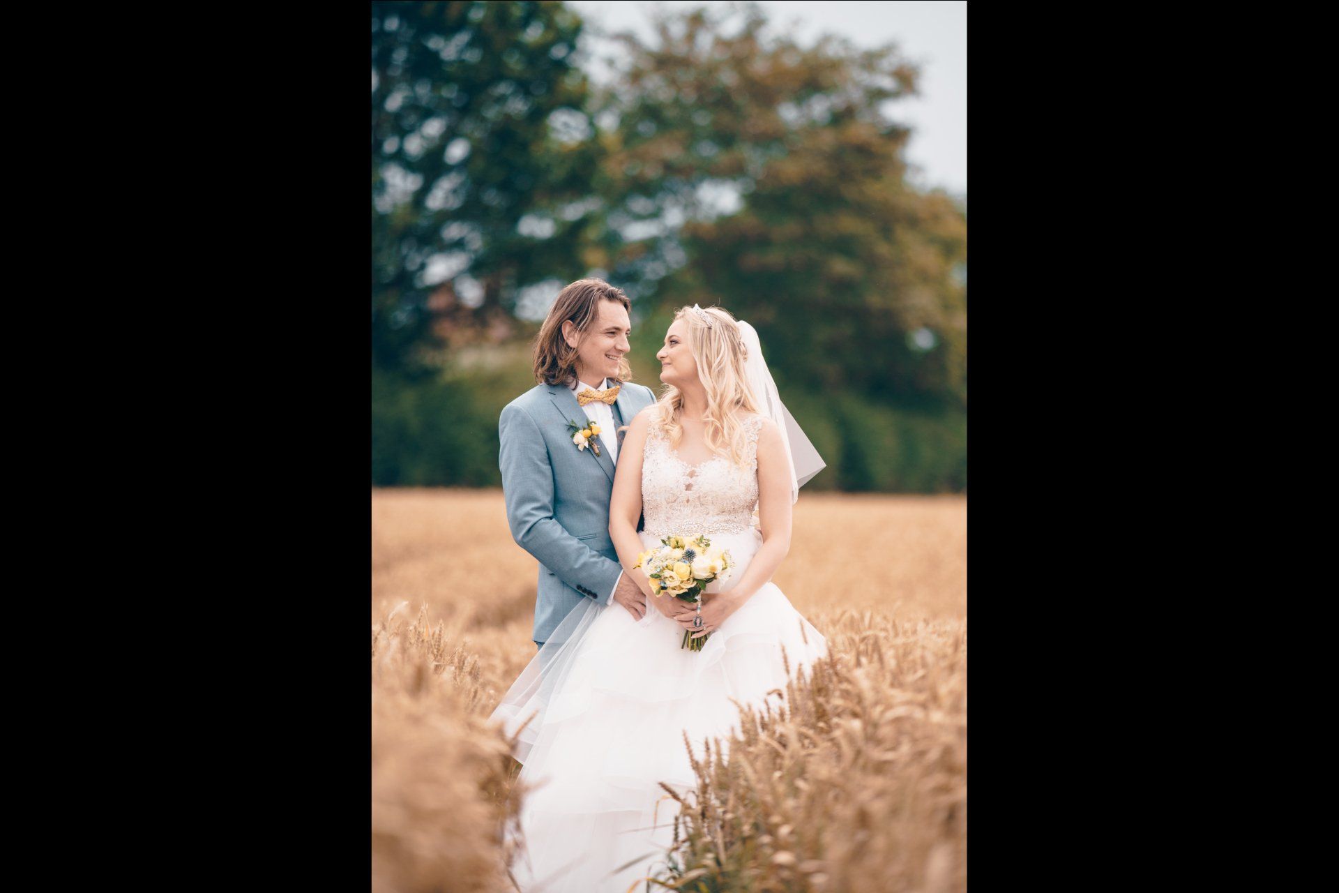 in a corn field