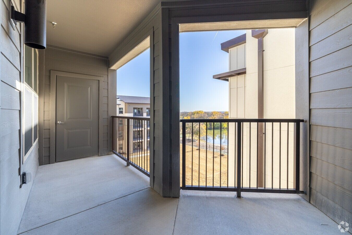 Urban Village at Rosehill spacious apartment balcony.