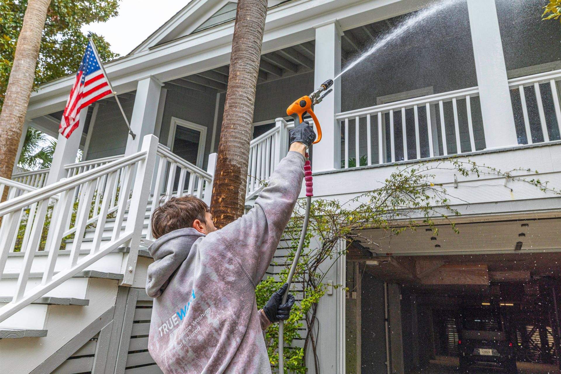TrueWash exterior cleaning project in Charleston
