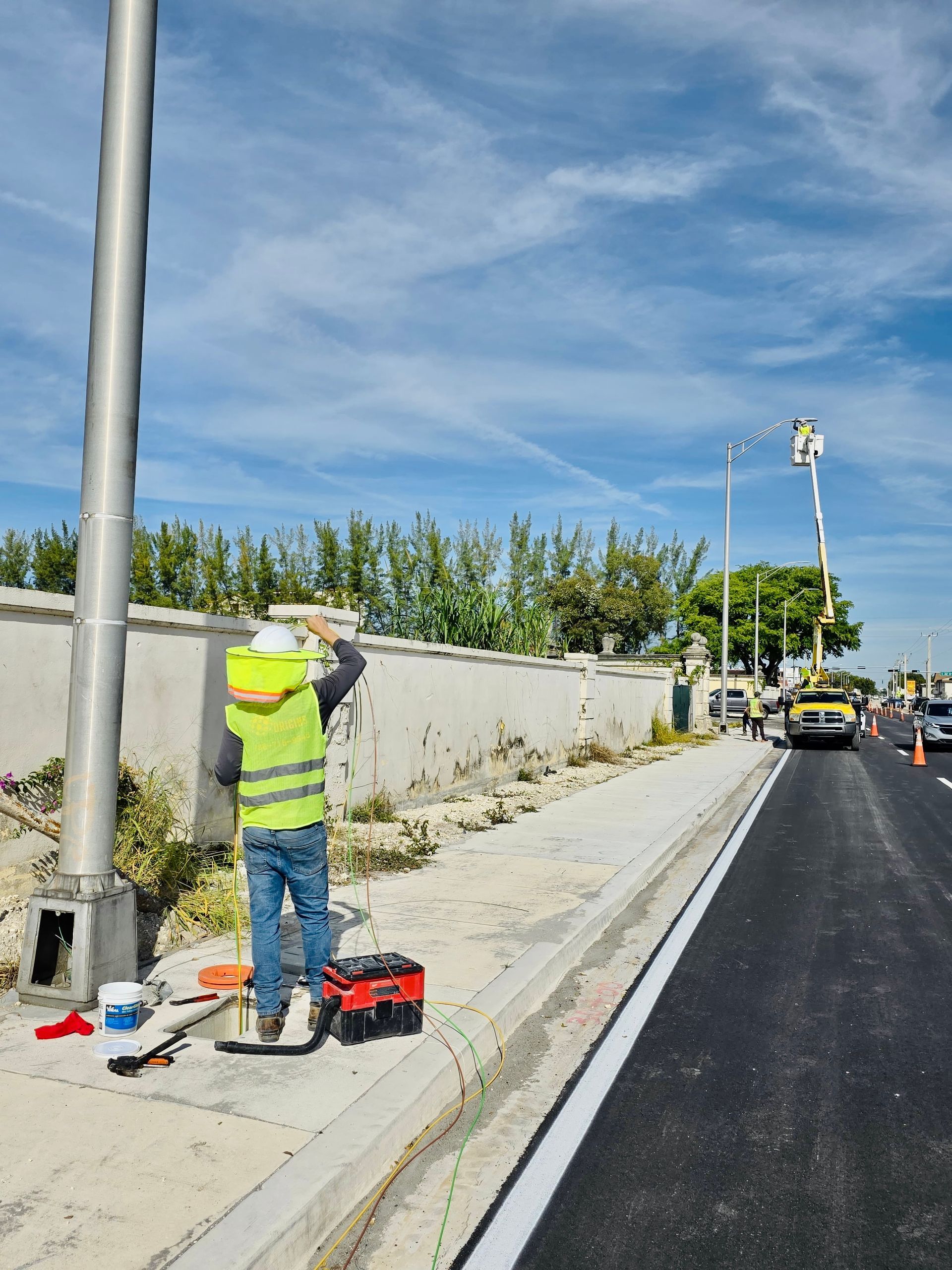 Flamingo Street Light Installation