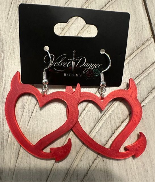 Devil Heart Earrings
