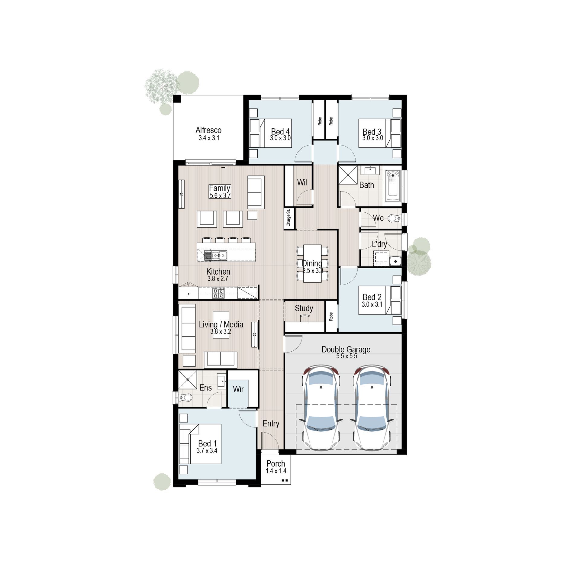 Arbor 21 - Floor plan tiles.