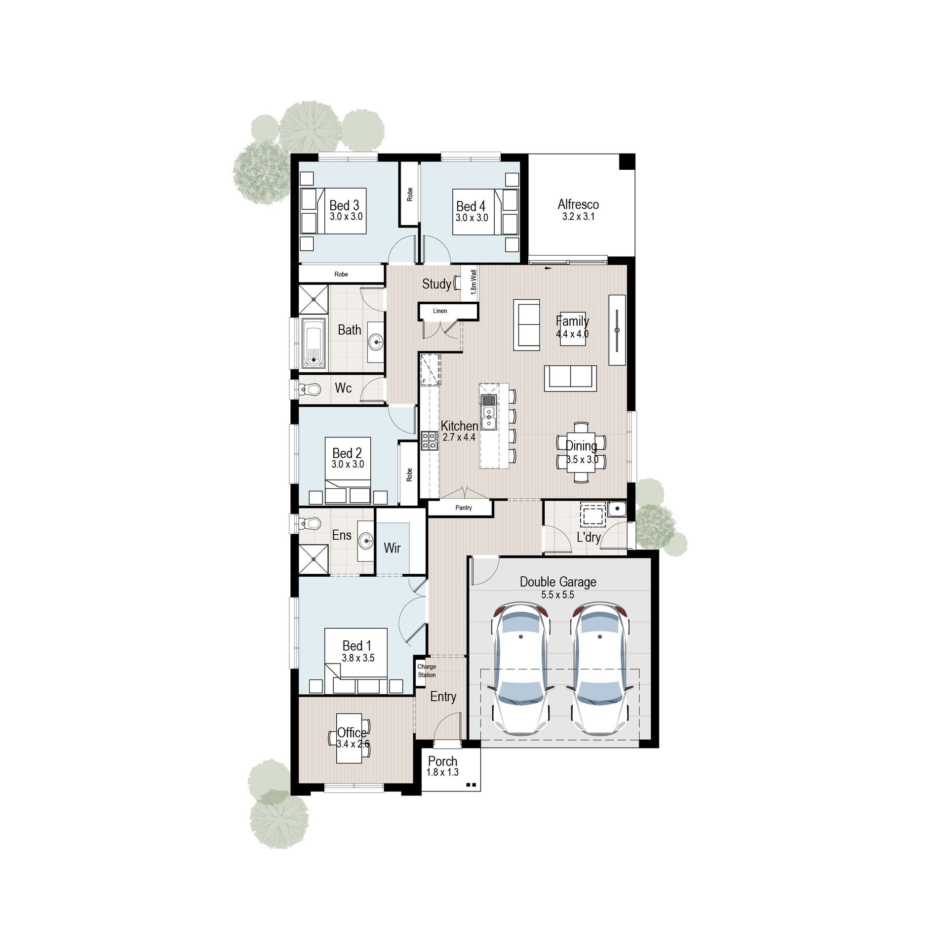Refuge 21 - Floor plan tiles.
