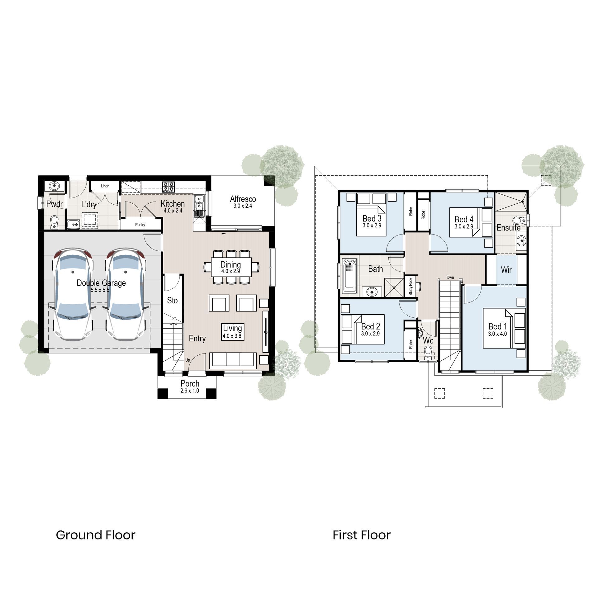 Oasis 19 - Floor plan tiles.