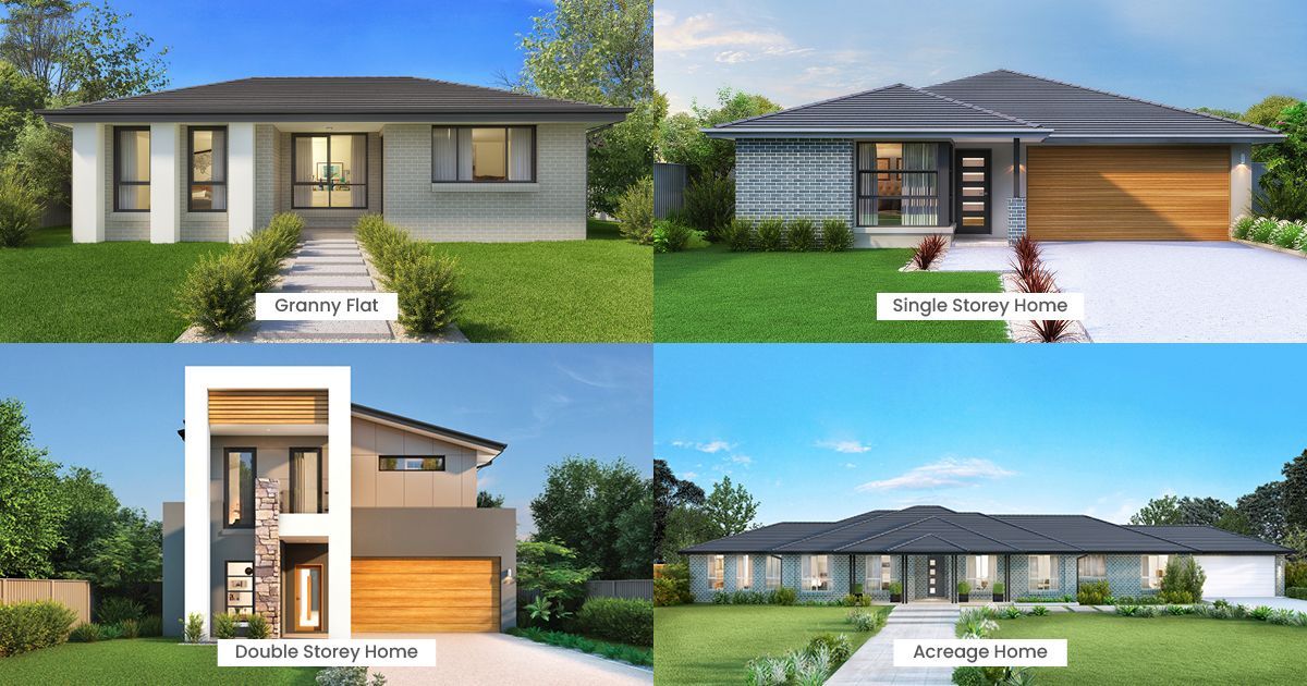 Collage of different home styles with Build Buddy World