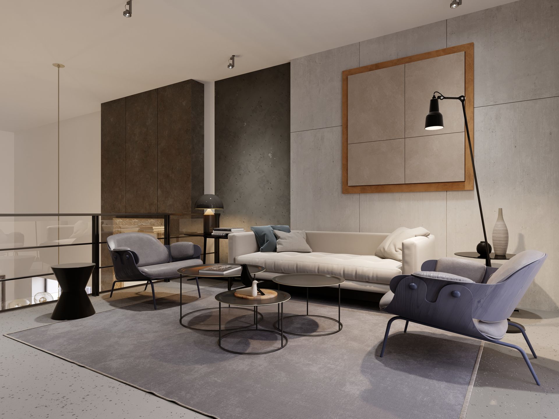 Chalet 21 - A bedroom with a large bed and a nightstand.