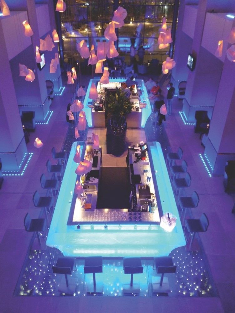Radisson Bucharest – Ice Bar and reception lighting