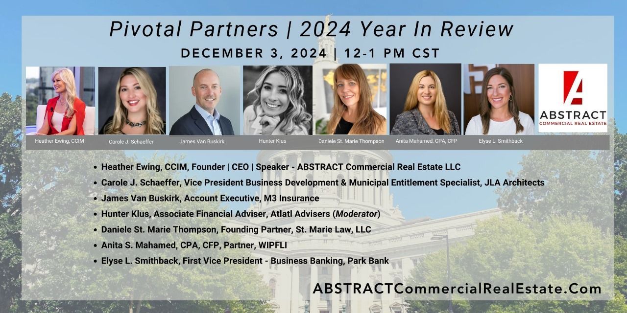 Heather Ewing, CCIM. Founder and host of Pivotal Partners for Commercial Real Estate