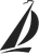Logo di una barca a vela nera su sfondo bianco.