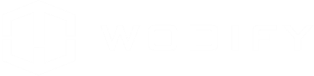 A white logo on a white background.