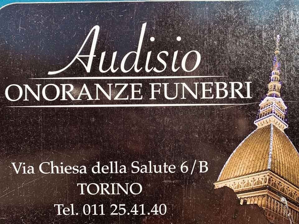 biglietto da visita di Audisio Onoranze Funebri