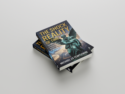 Stacked book with a dark cover and large yellow title, shown on a light background