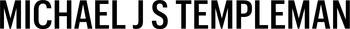 Michael J. Templeman logo in bold black text on a white background