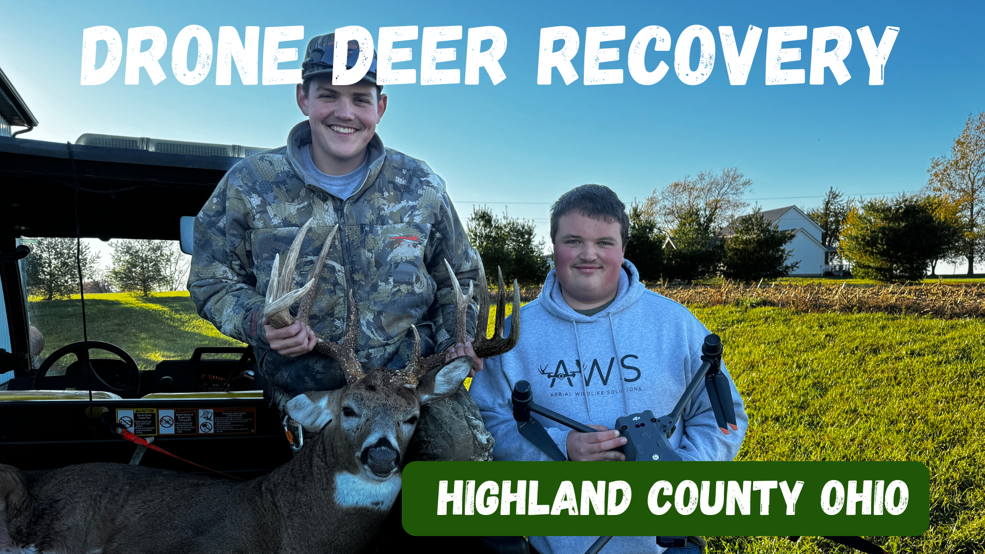 Drone Deer Recovery Highland County Ohio