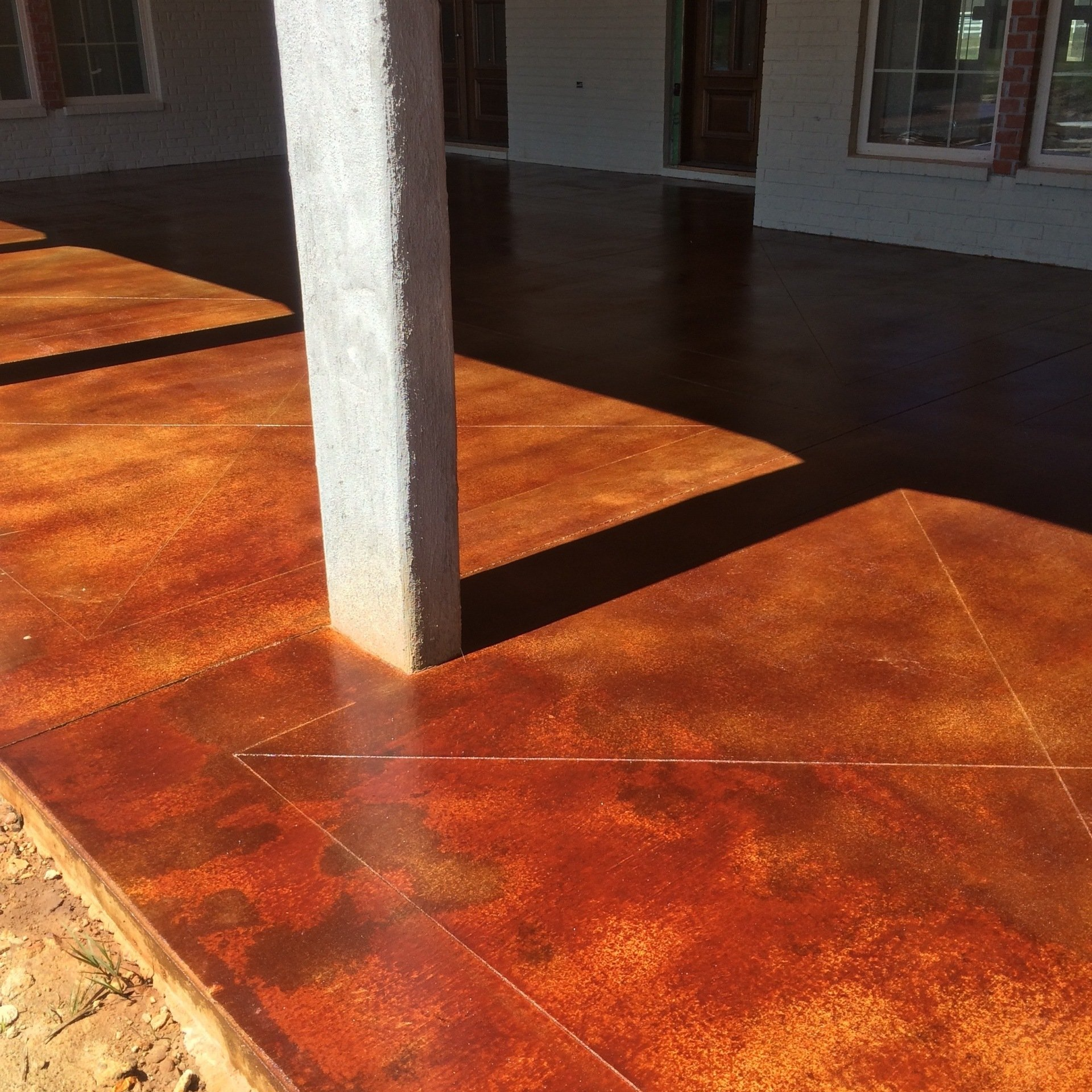 Stained concrete