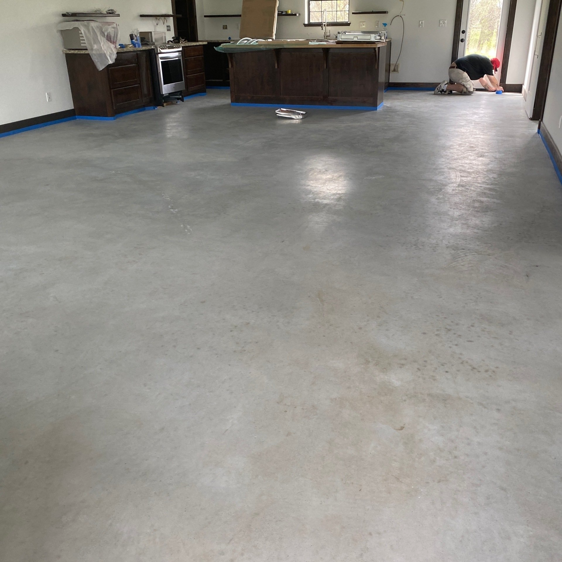 Stained concrete