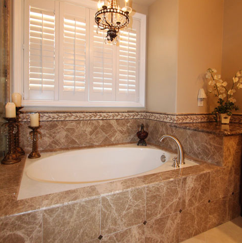Marble tiles, bathroom remodel