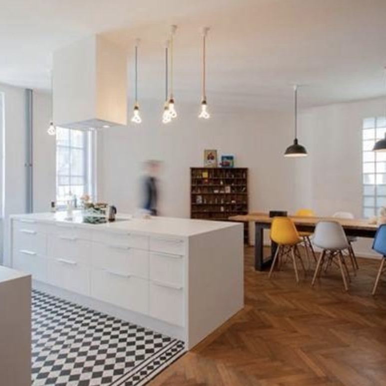 patterned wood flooring