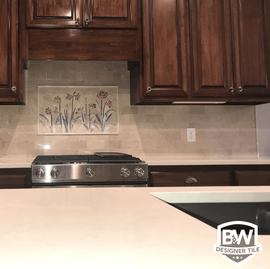 Kitchen tile backsplash