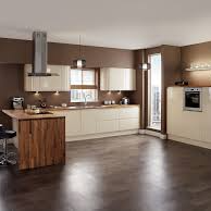 Stained concrete, kitchen backsplash